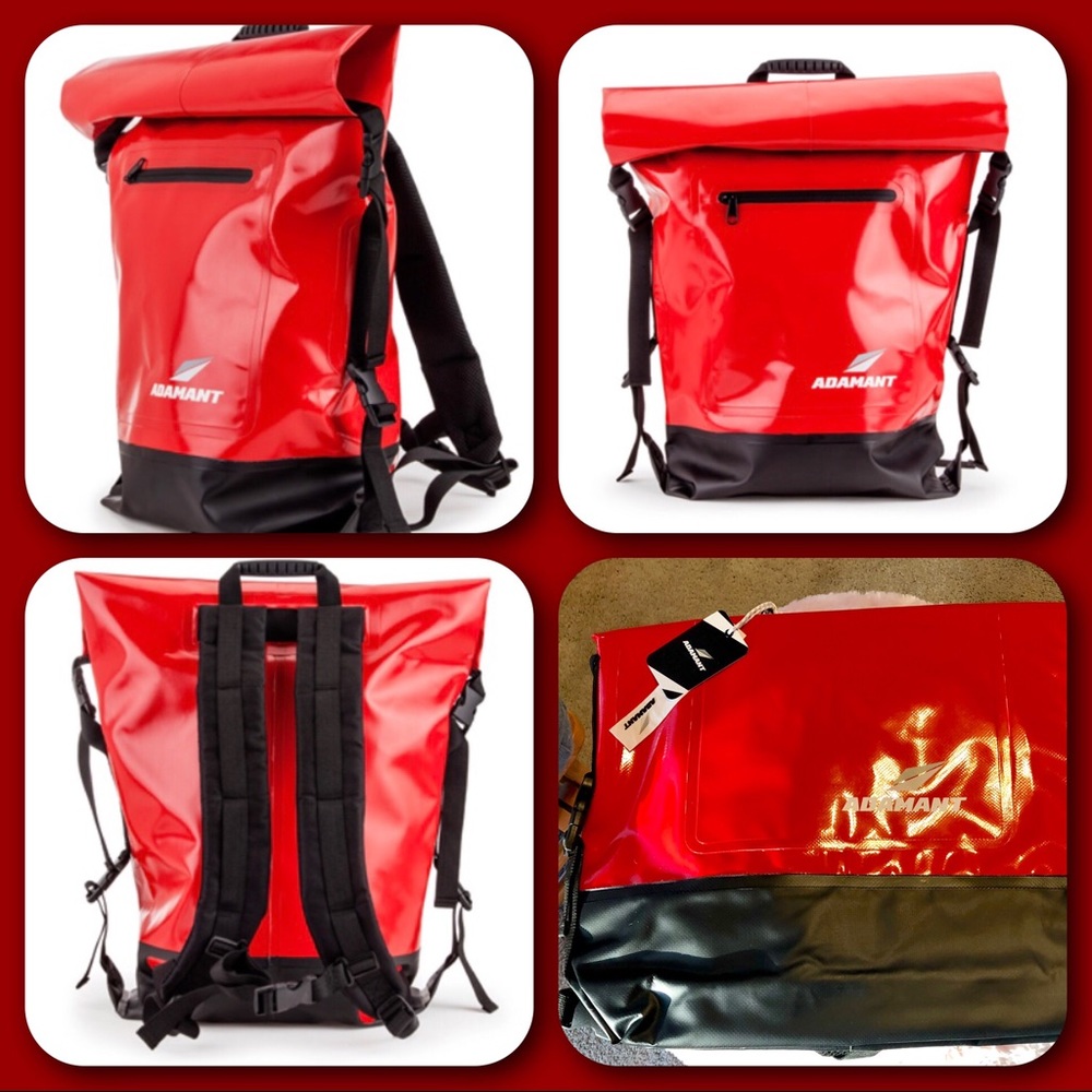 Adamant - X-Core Waterproof Dry Bag Backpack - Red